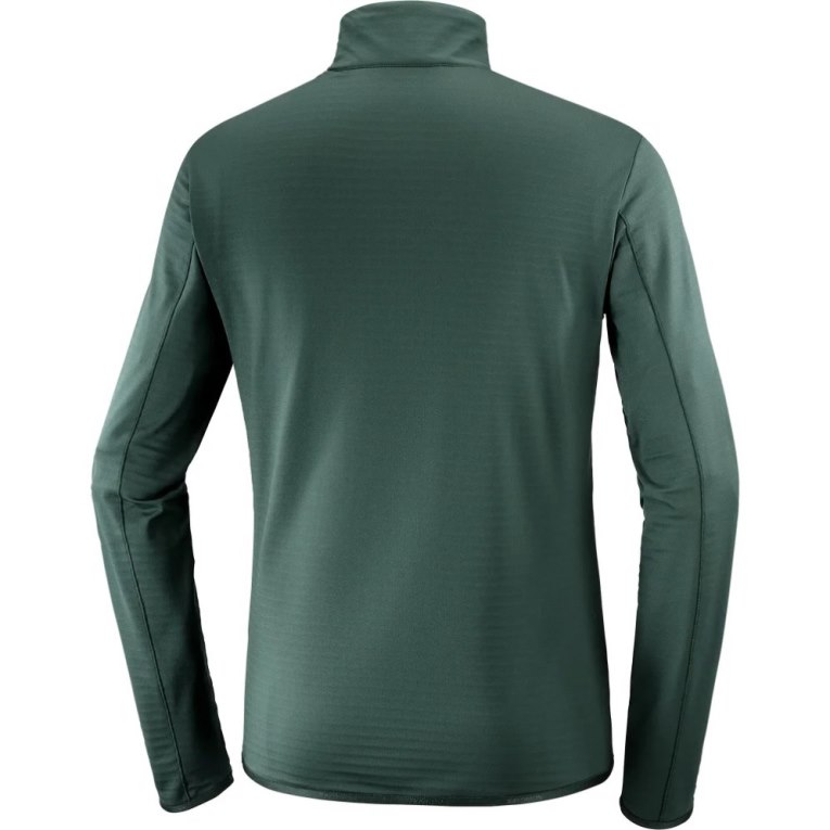 Moletom Salomon Essential Lightwarm Half Zip Masculino Verdes | PT Z61840